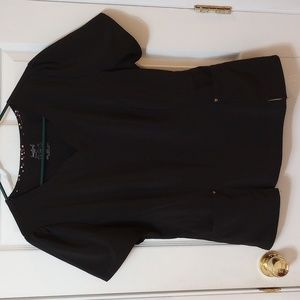 Heartsoul black scrub top